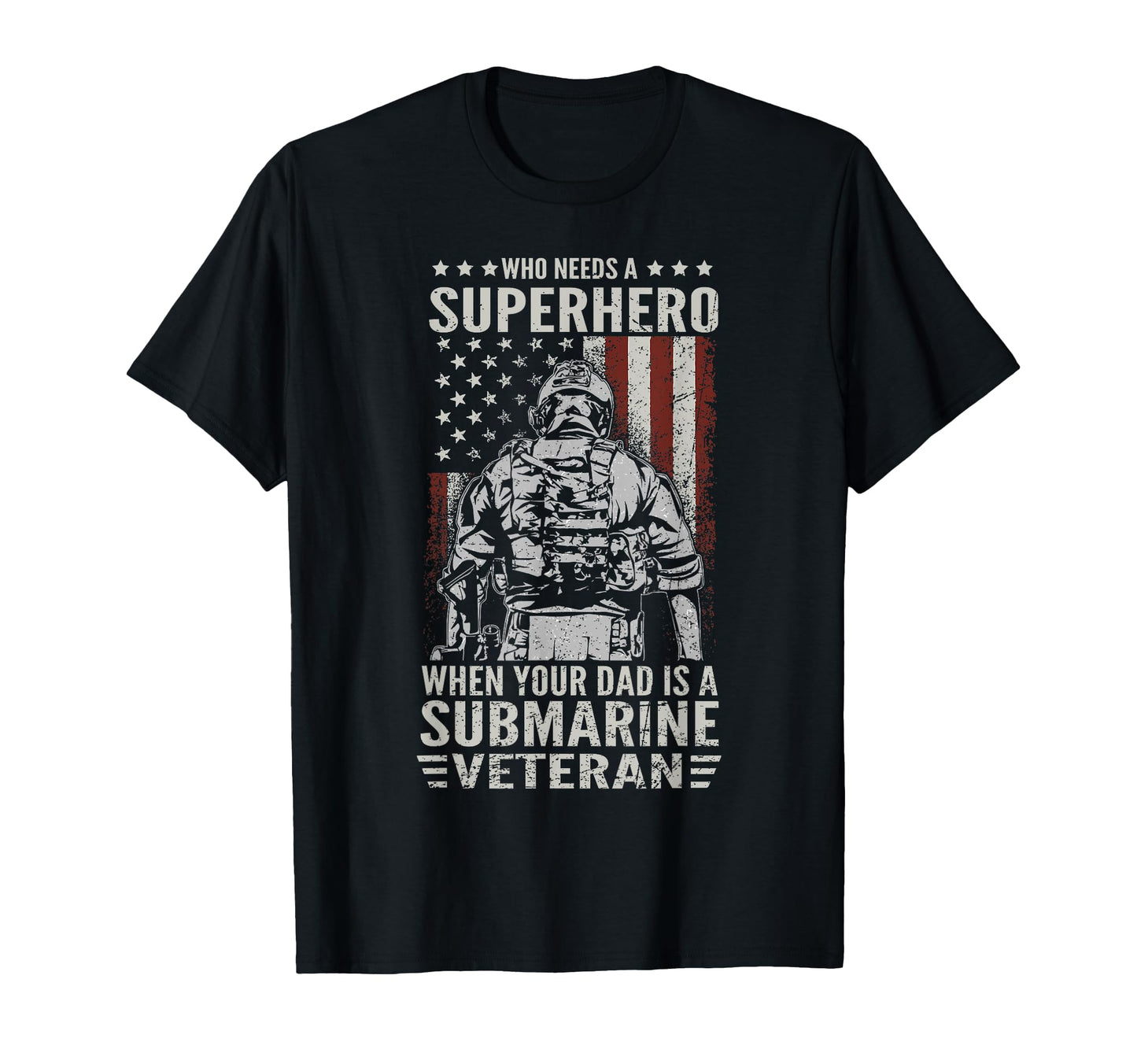Proud Submarine Veteran Dad Flag T-Shirt - Fun Novelty Design for Adults - T-Shirt, Sweatshirt, Hoodie