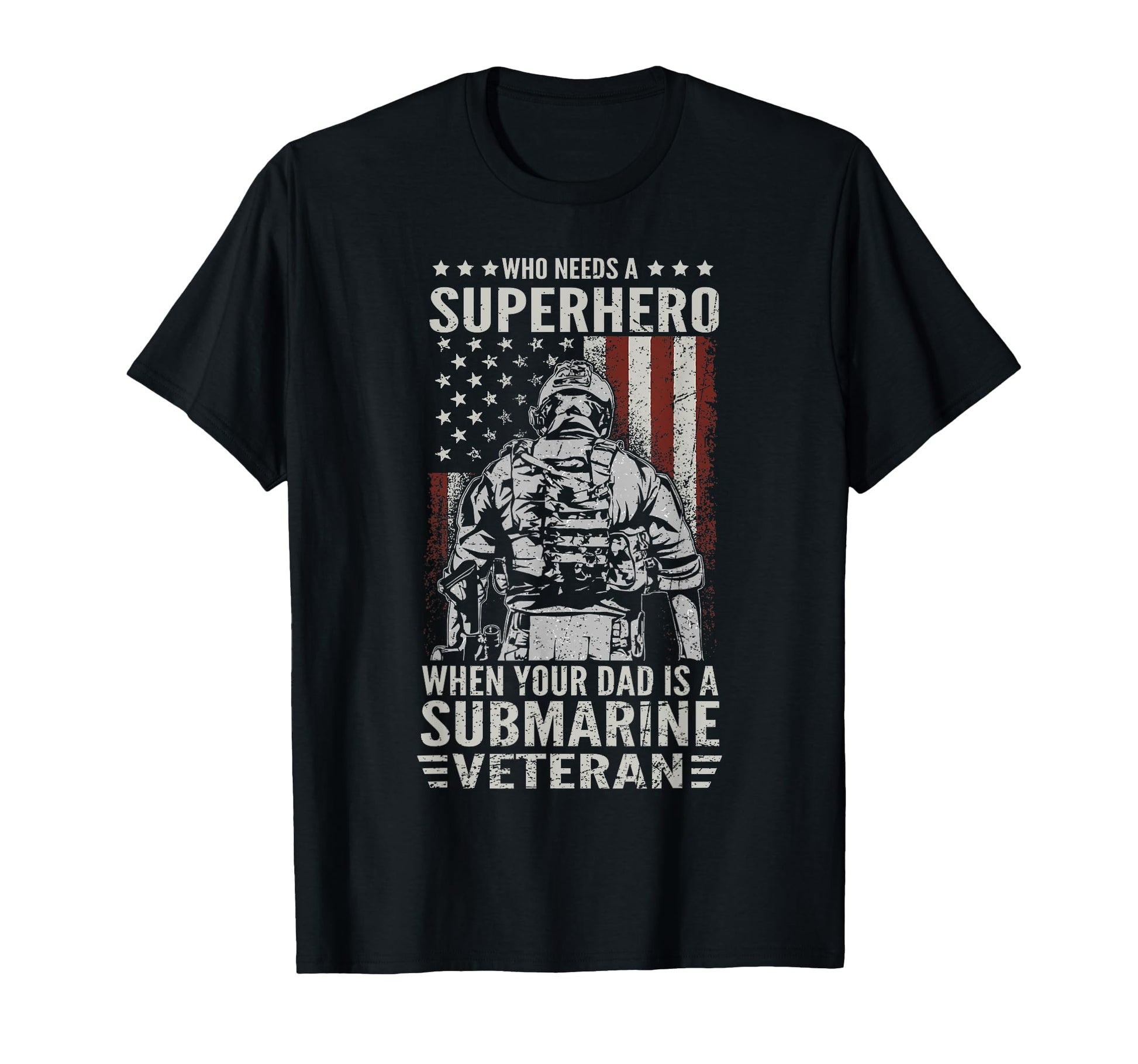 Proud Submarine Veteran Dad Flag T-Shirt - Fun Novelty Design for Adults - T-Shirt, Sweatshirt, Hoodie