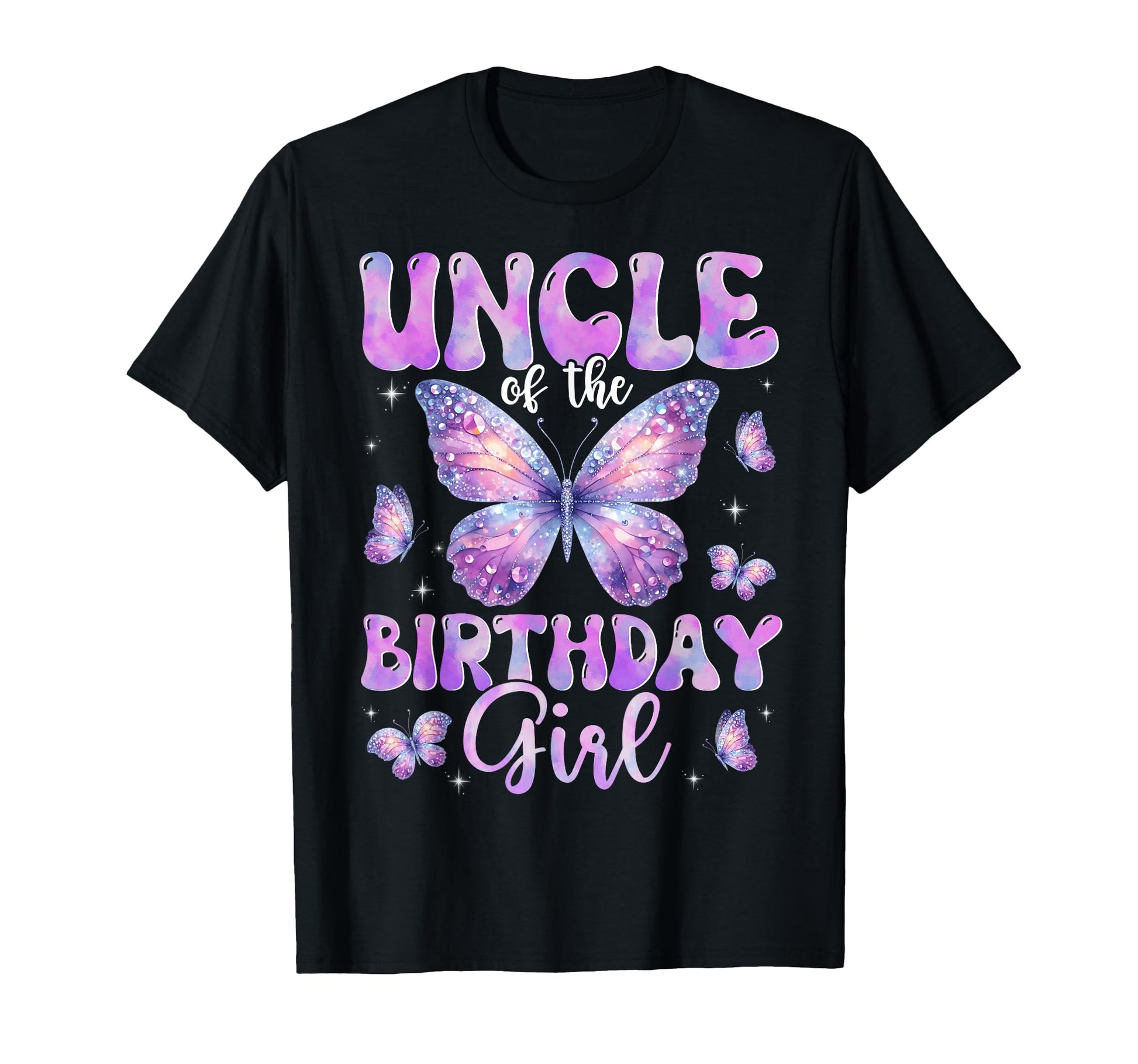 Uncle Birthday Butterfly Family T-Shirt - Aesthetic Graphic for Adults - T-Shirt, Sweatshirt, Hoodie