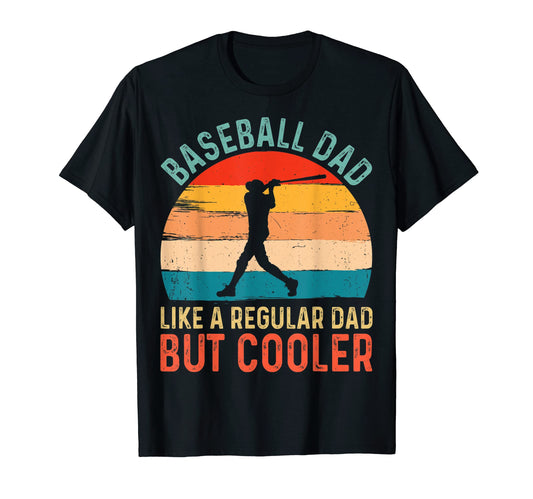 Baseball Dad Baseball Lover Fathers Day T-Shirt - Custom Art Print Unisex - T-Shirt, Sweatshirt, Hoodie