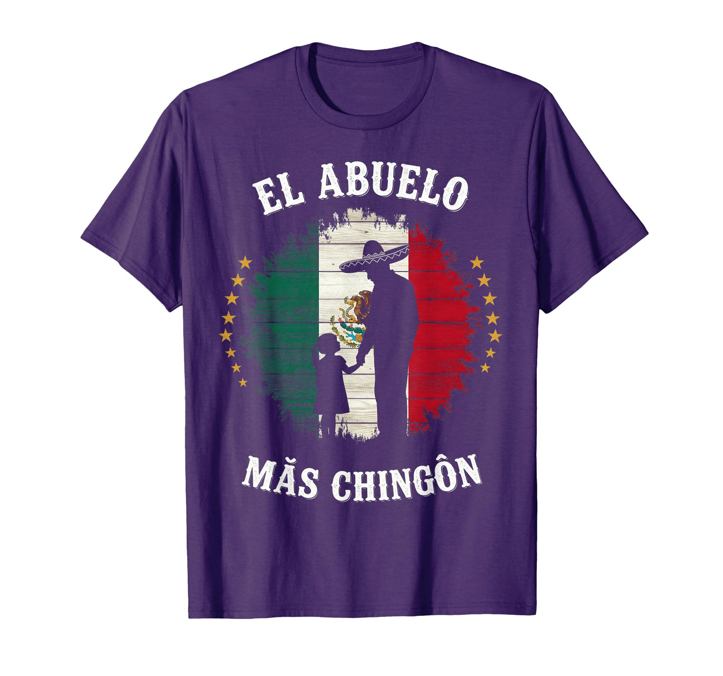 El Abuelo Mas Chingon Funny Mexican Flag T-Shirt - Graphic Print Unisex - T-Shirt, Sweatshirt, Hoodie