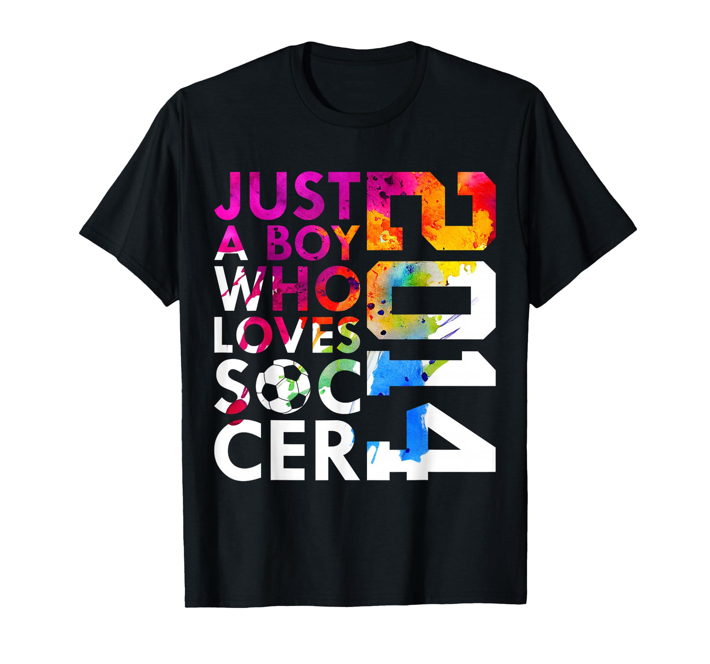 2014 Just Who Loves Soccer 12Th Birthday T-Shirt - Trendy Graphic Men Women - T-Shirt, Sweatshirt, Hoodie