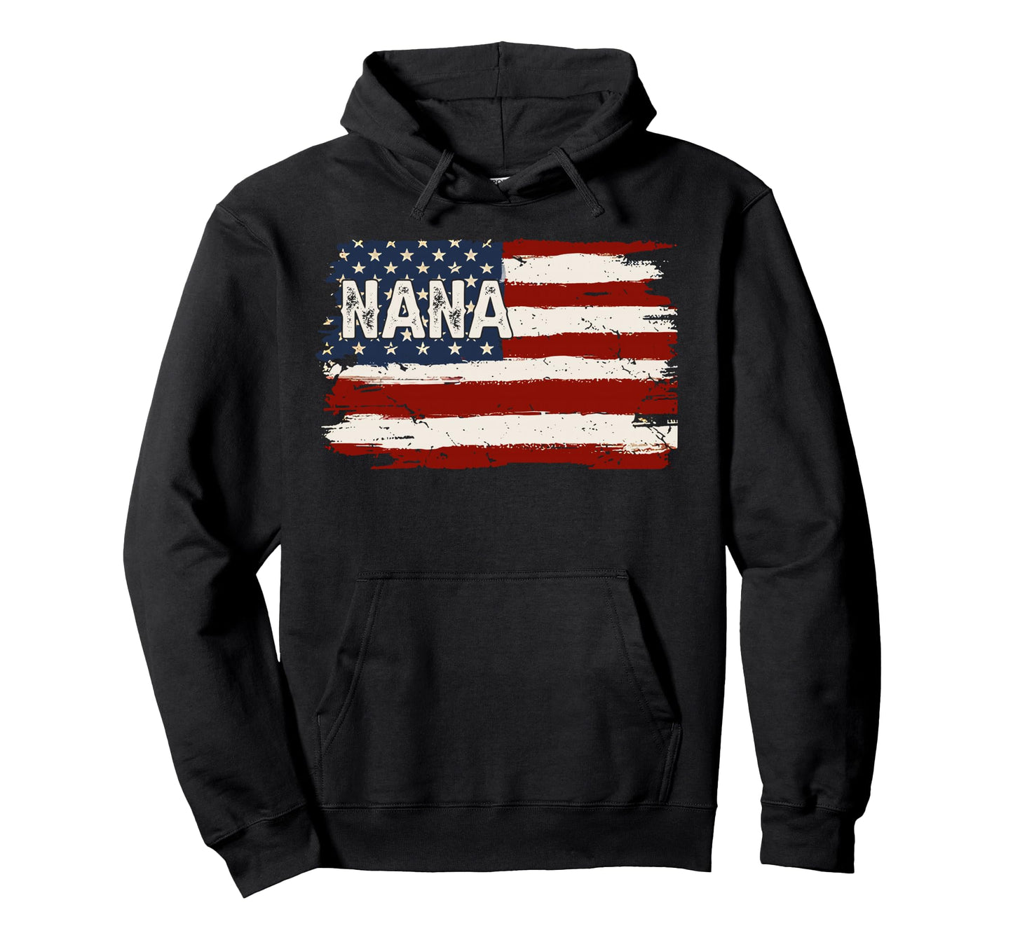 Nana American Flag Patriotic Mothers Day Hoodie - Custom Art Print Unisex - T-Shirt, Sweatshirt, Hoodie