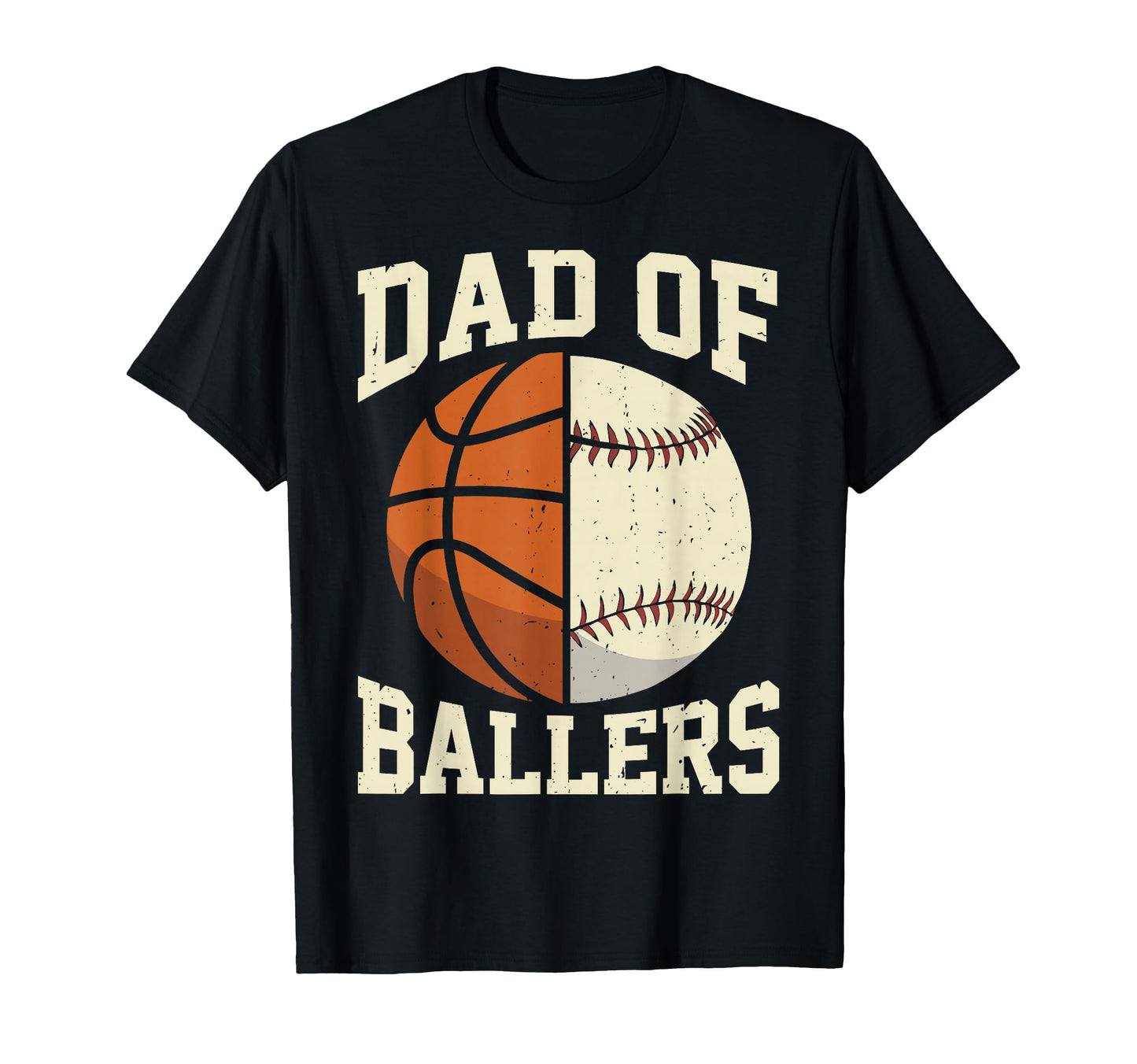 Dad Ballers Fathers Day Basketball T-Shirt - Minimalist Print for Adults - T-Shirt, Sweatshirt, Hoodie