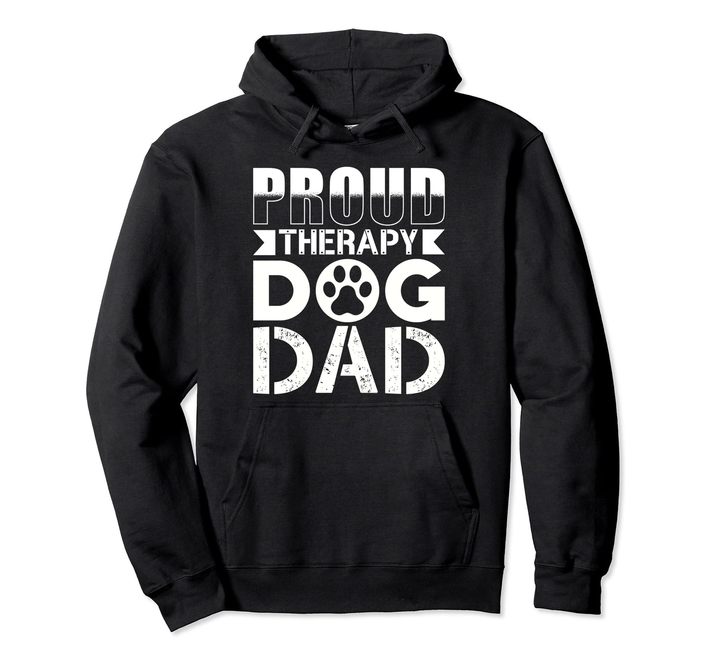 Therapy Dog Therapy Dog Dad Hoodie - Minimalist Print Men Women - T-Shirt, Sweatshirt, Hoodie
