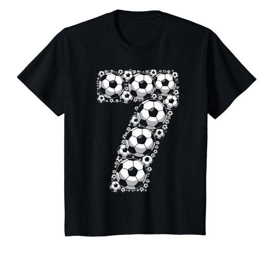 7 Year Old Soccer Birthday Funny T-Shirt - Fun Novelty Design for Adults - T-Shirt, Sweatshirt, Hoodie