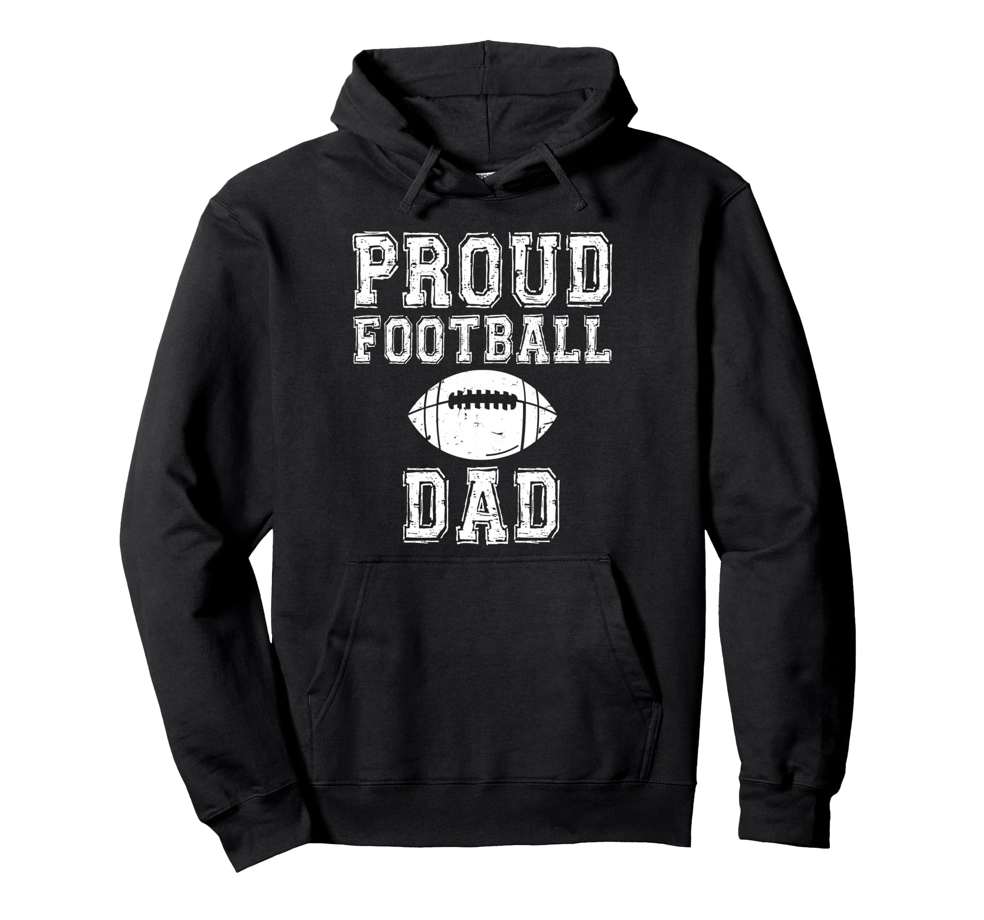 Proud Football Dad Game Day Sports Parent Hoodie - Graphic Print Unisex - T-Shirt, Sweatshirt, Hoodie
