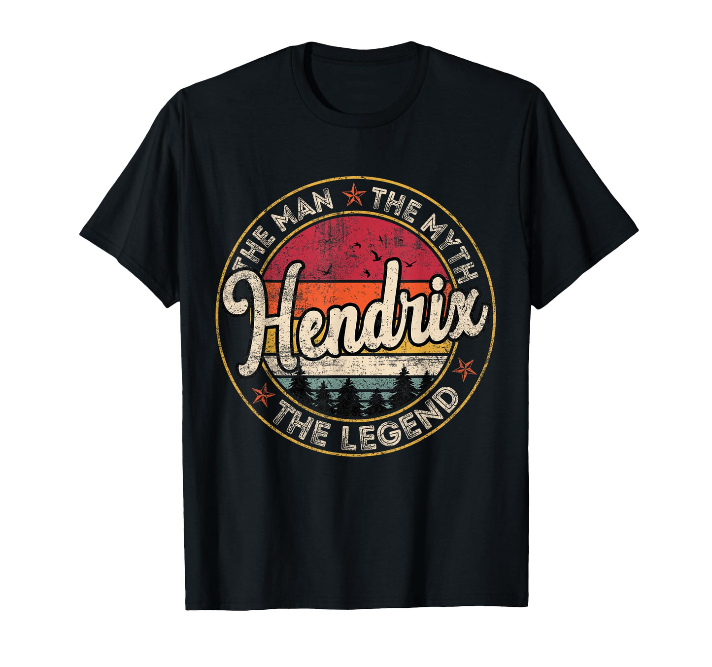 Hendrix Myth Legend Personalized Name T-Shirt - Trendy Graphic Unisex - T-Shirt, Sweatshirt, Hoodie