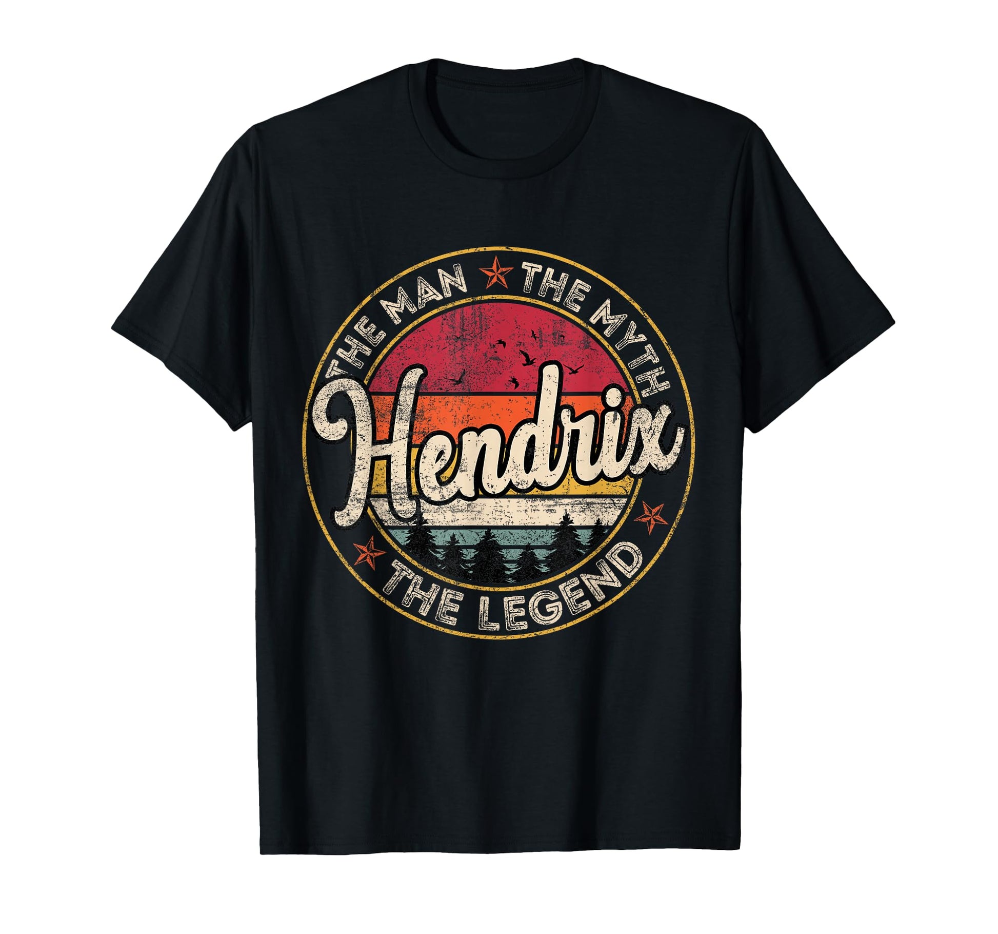 Hendrix Myth Legend Personalized Name T-Shirt - Trendy Graphic Unisex - T-Shirt, Sweatshirt, Hoodie