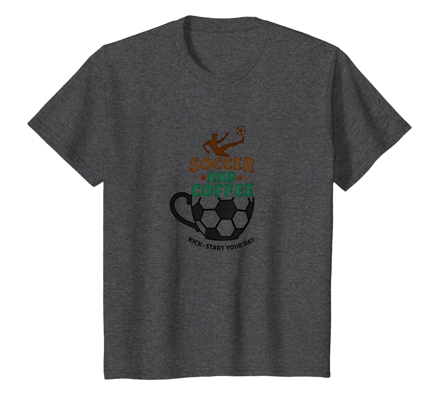 Soccer Mom Soccer And Coffee Kick Sweatshirt - Custom Art Print Unisex - T-Shirt, Sweatshirt, Hoodie