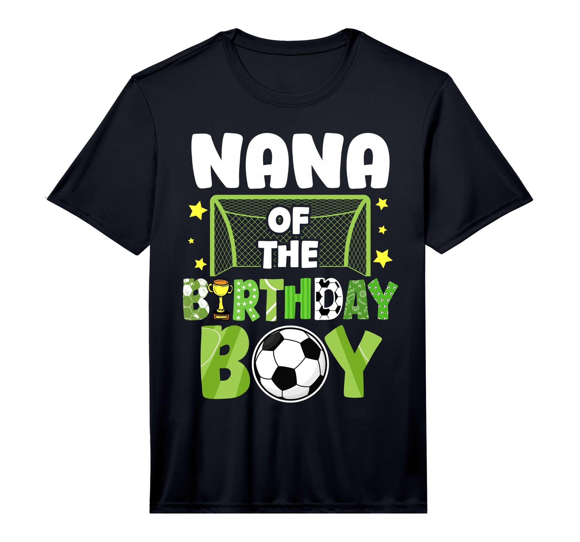 Mens Soccer Nana Birthday Party T-Shirt - Aesthetic Graphic for Adults - T-Shirt, Sweatshirt, Hoodie