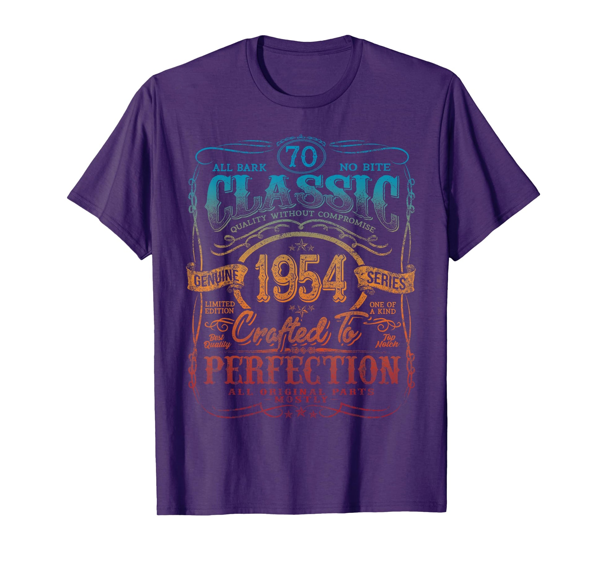 1954 70 Year Old 70Th Birthday T-Shirt - Graphic Print for Adults - T-Shirt, Sweatshirt, Hoodie