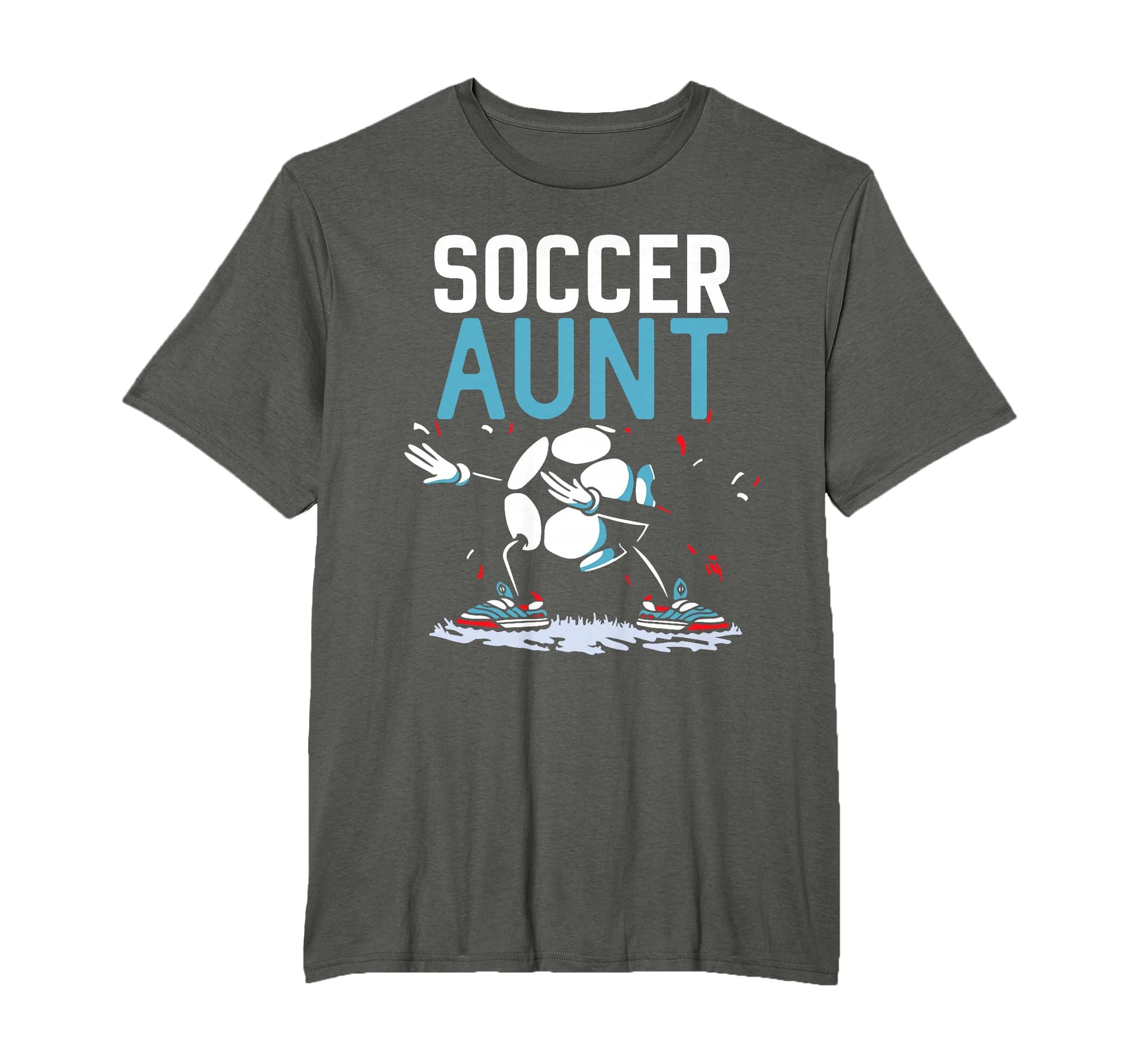 Soccer Aunt Dabbing Ball Dab Soccer Team T-Shirt - Custom Art Print Unisex - T-Shirt, Sweatshirt, Hoodie