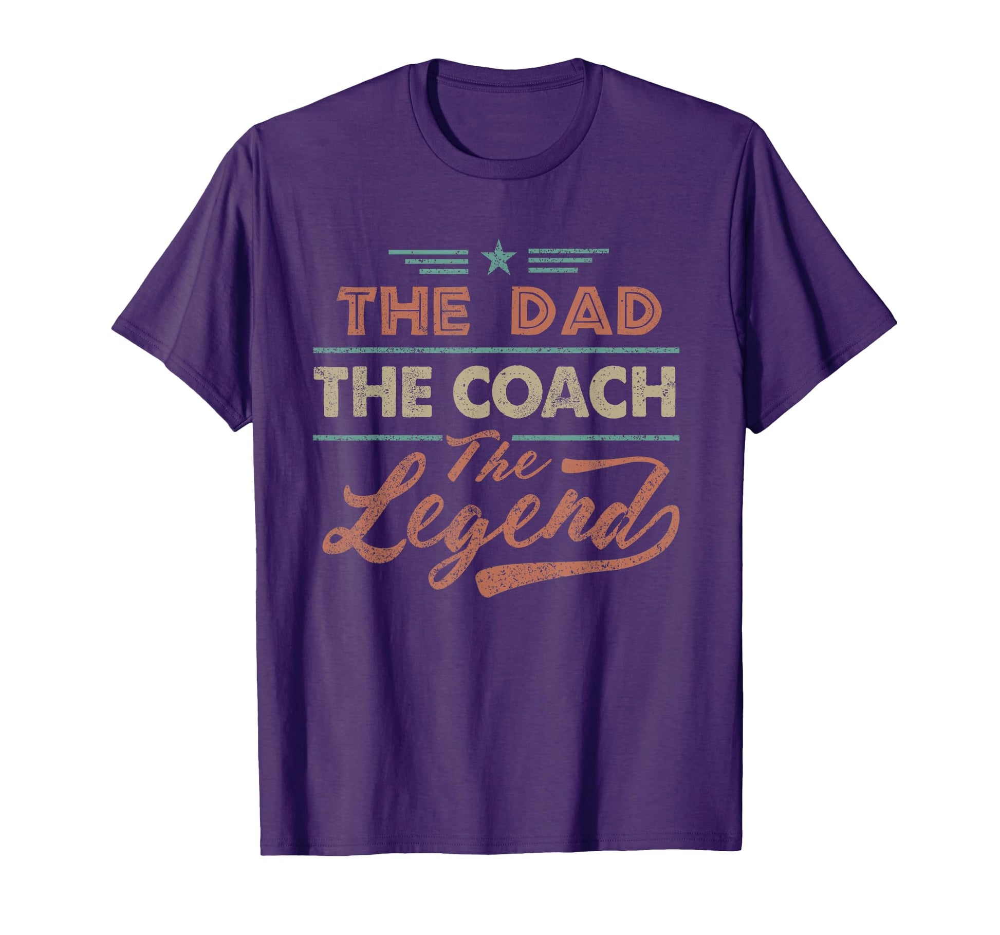Coach Dad Legend Happy Fathers Day T-Shirt - Aesthetic Graphic Men Women - T-Shirt, Sweatshirt, Hoodie
