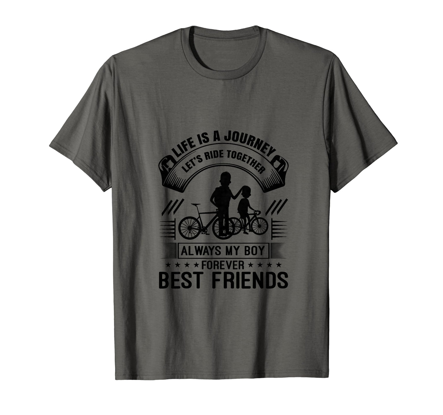 Matching Dad Son Bicycle Riding T-Shirt - Casual Everyday Wear for Adults - T-Shirt, Sweatshirt, Hoodie