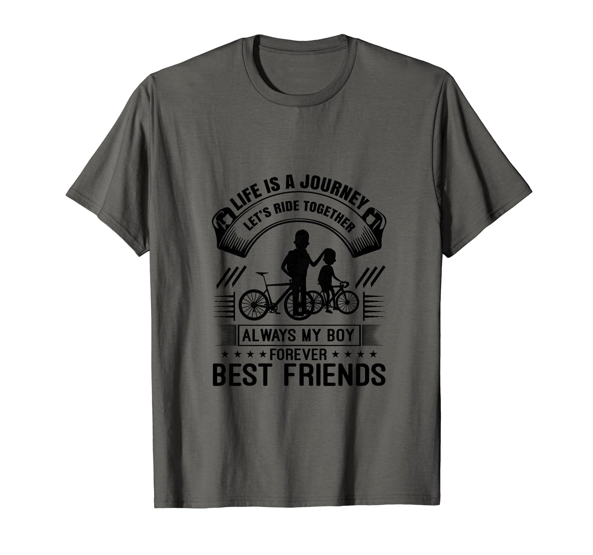 Matching Dad Son Bicycle Riding T-Shirt - Casual Everyday Wear for Adults - T-Shirt, Sweatshirt, Hoodie