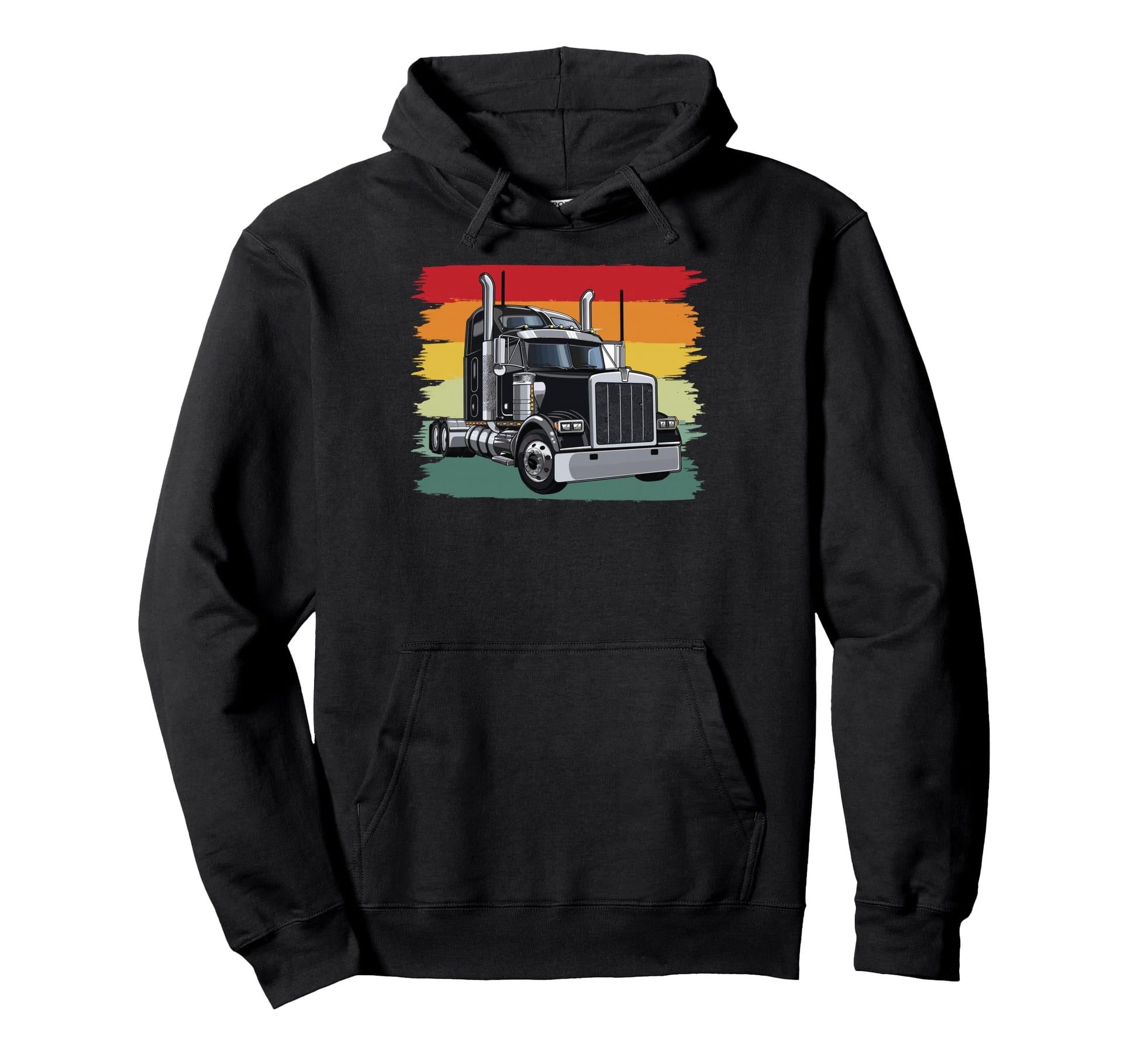 Trucker Dad Semi Truck Driver Hoodie - Novelty Apparel for Adults - T-Shirt, Sweatshirt, Hoodie