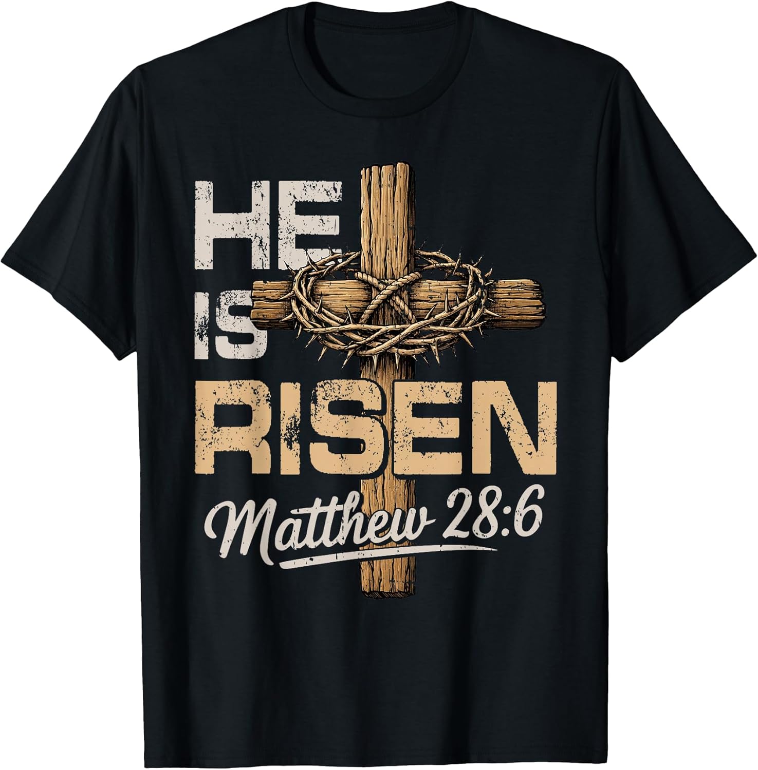 Happy Easter Shirts He is Risen Jesus Christian Unisex T-shirt, Sweatshirt, Hoodie, Long Sleeve Tee - T-Shirt, Sweatshirt, Hoodie