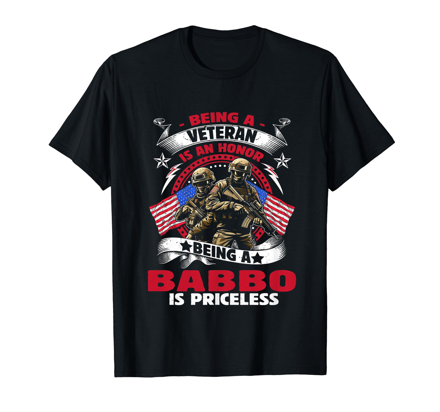Veteran Babbo Dad Usa Flag 4Th July T-Shirt - Unique Graphic for Adults - T-Shirt, Sweatshirt, Hoodie