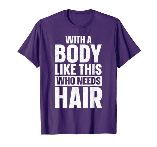 Bald Guy Dad Husband Bald Head Bald T-Shirt - Aesthetic Graphic Unisex - T-Shirt, Sweatshirt, Hoodie