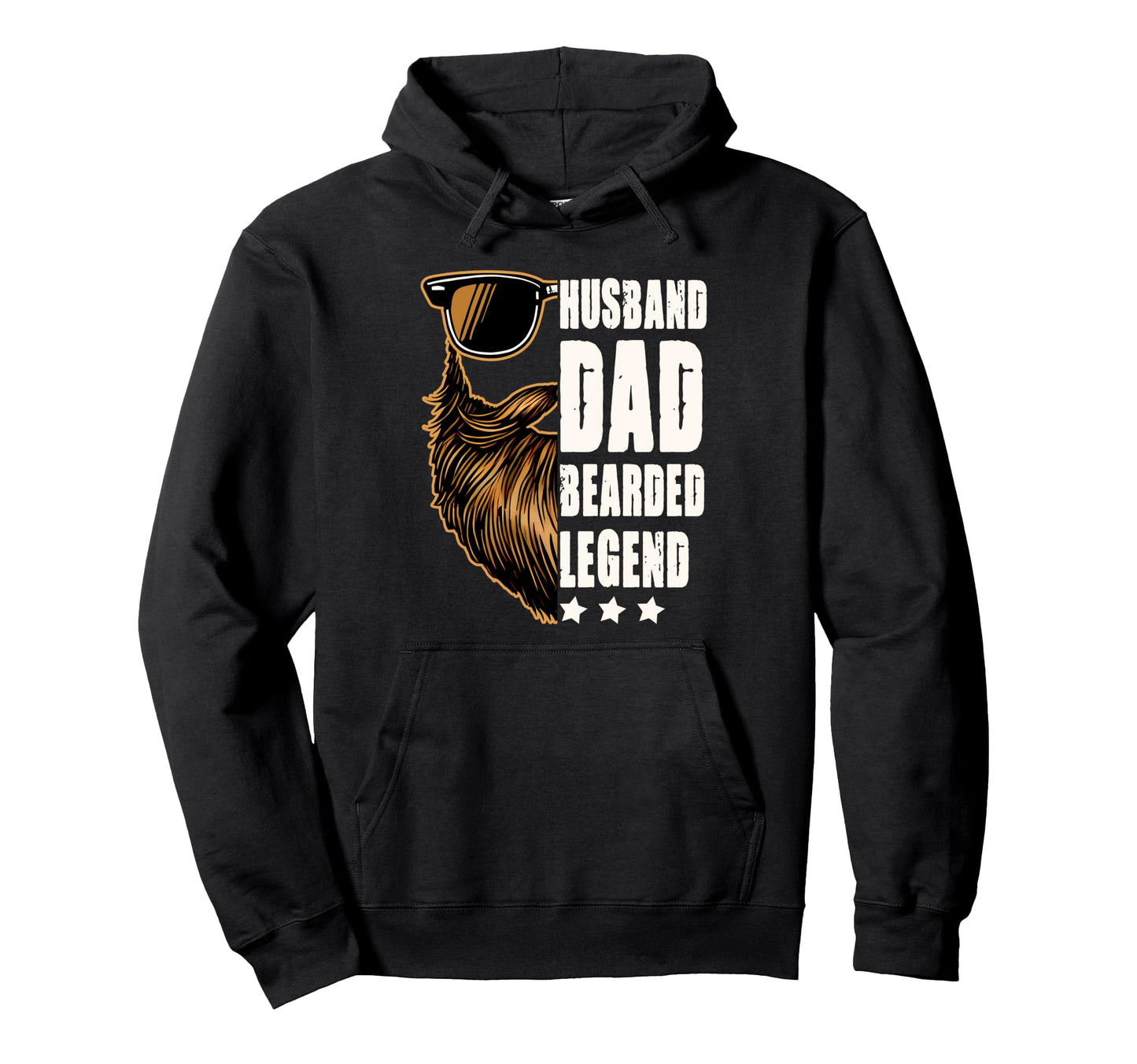Bearded Dad Daddy Fathers Day Husband Hoodie - Trendy Graphic for Adults - T-Shirt, Sweatshirt, Hoodie