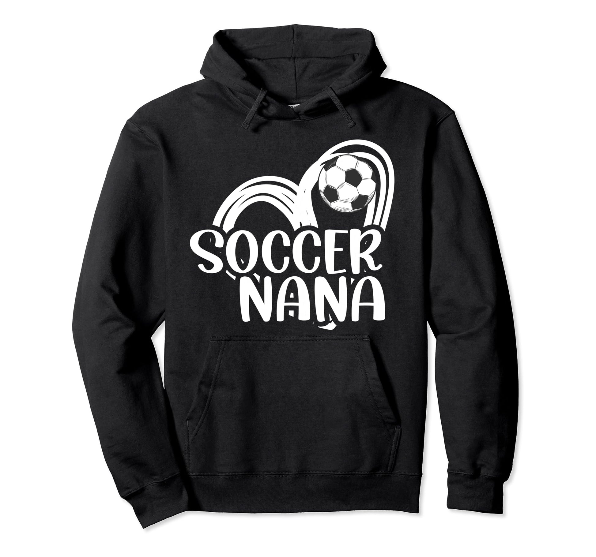 Soccer Nana Heart Grandma Nana Hoodie - Casual Everyday Wear for Adults - T-Shirt, Sweatshirt, Hoodie