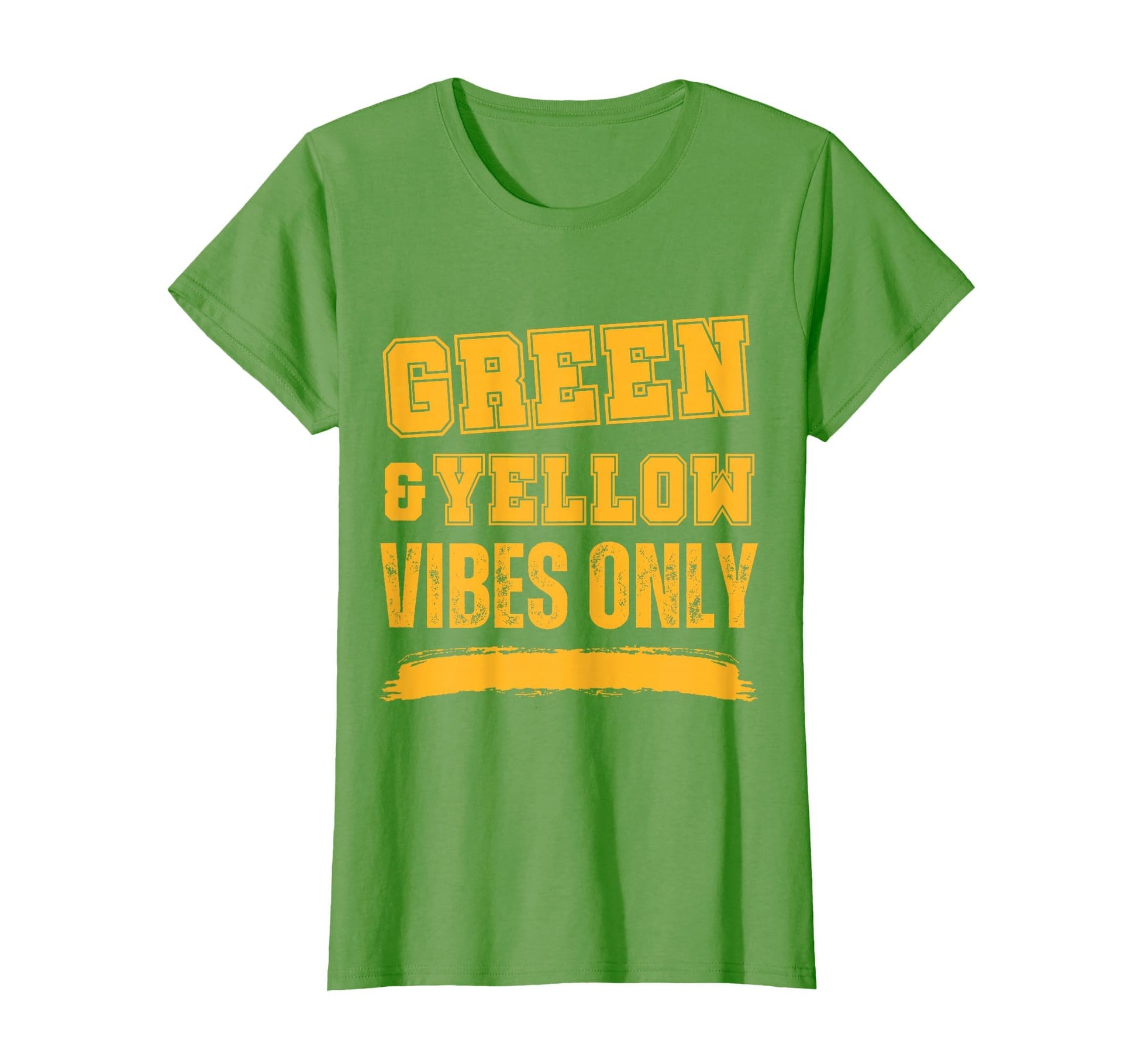 Green And Yellow Game Day T-Shirt - Unique Graphic Men Women - T-Shirt, Sweatshirt, Hoodie