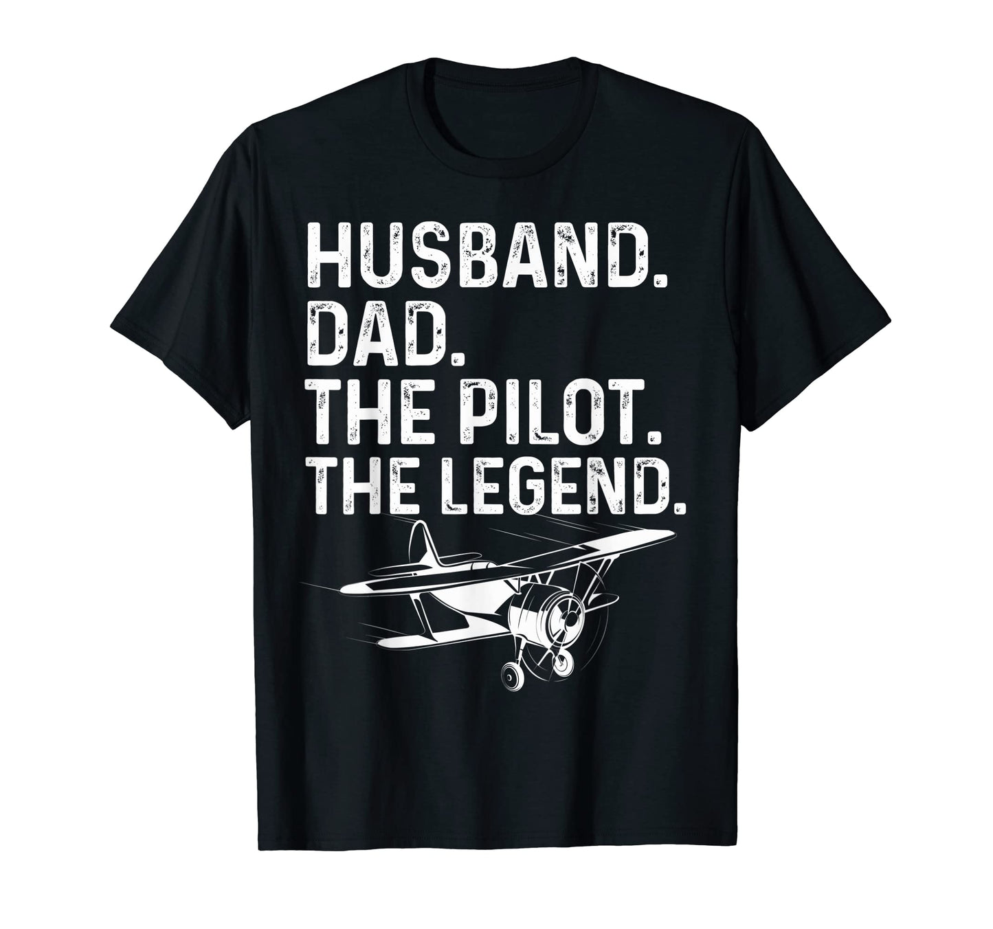Mens Husband Dad Pilot Legend Funny T-Shirt - Novelty Apparel Men Women - T-Shirt, Sweatshirt, Hoodie