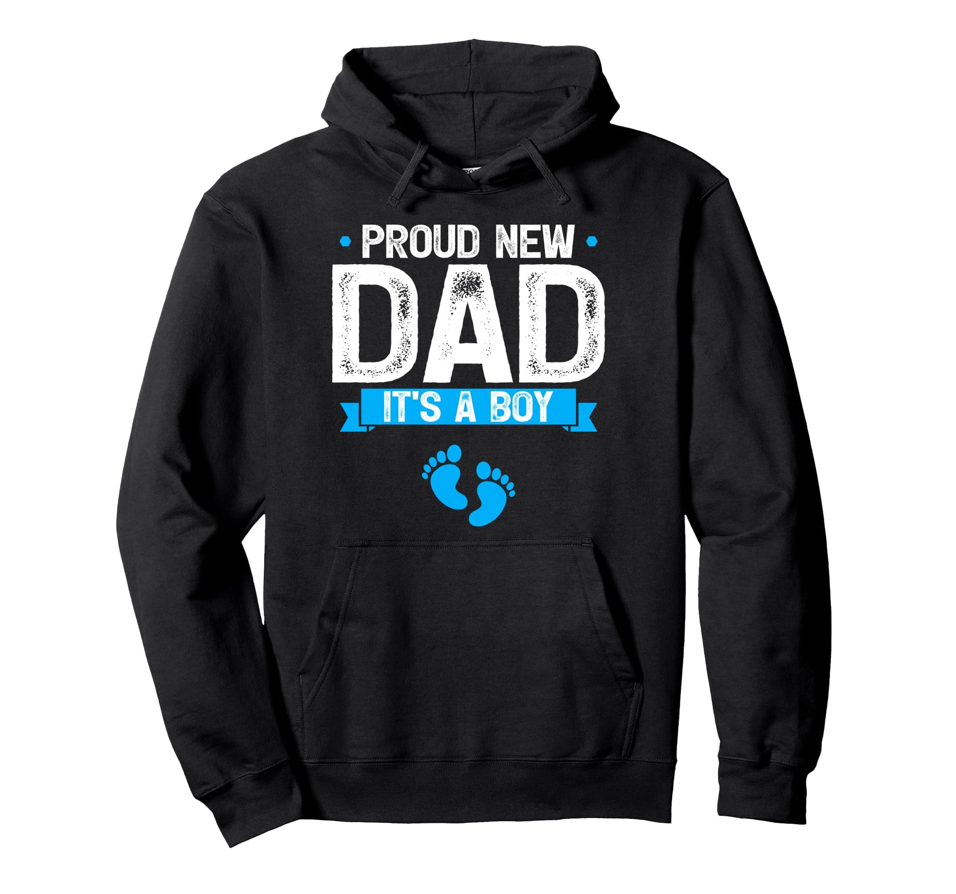 Proud New Dad Its Promoted To Daddy Hoodie - Novelty Apparel for Adults - T-Shirt, Sweatshirt, Hoodie