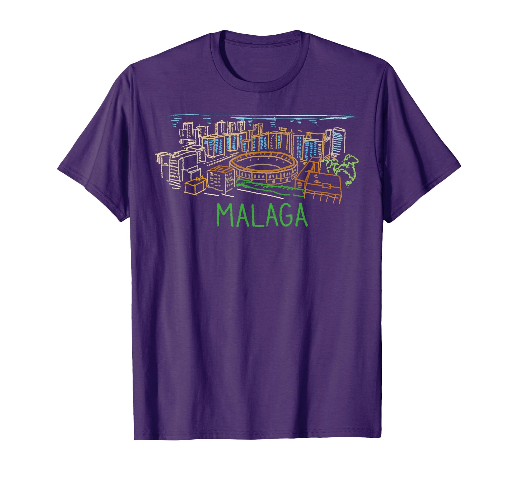 Malaga Spain Travel Souvenir T-Shirt - Aesthetic Graphic for Adults - T-Shirt, Sweatshirt, Hoodie