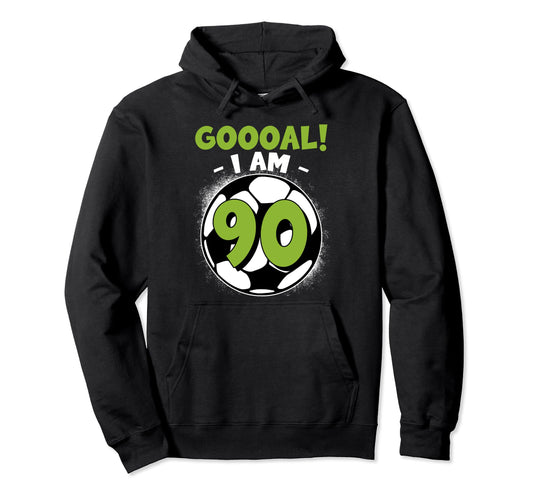 90 Year Old Birthday Soccer Themed 90Thb Hoodie - Streetwear Style Unisex - T-Shirt, Sweatshirt, Hoodie