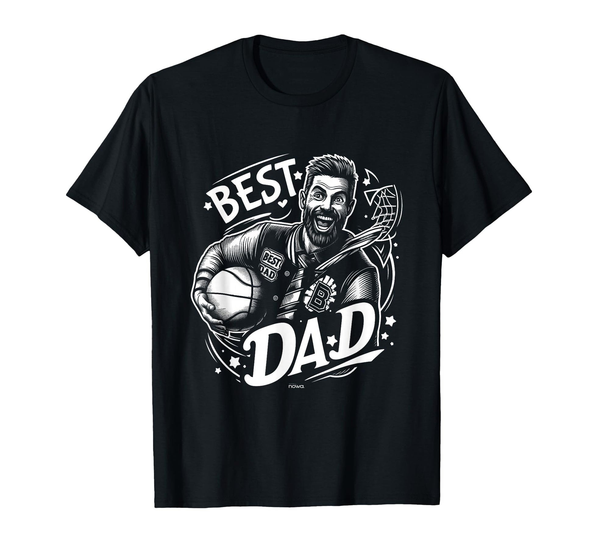Mens Best Basketball Dad College T-Shirt - Streetwear Style for Adults - T-Shirt, Sweatshirt, Hoodie
