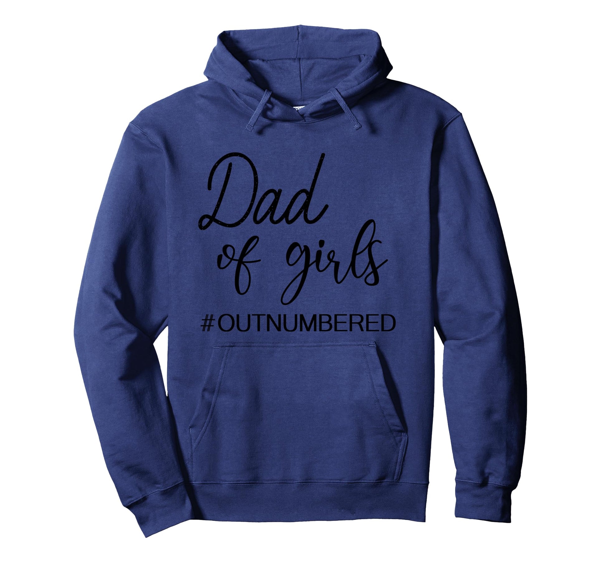 Dad Outnumbered Funny Hoodie - Minimalist Print Men Women - T-Shirt, Sweatshirt, Hoodie