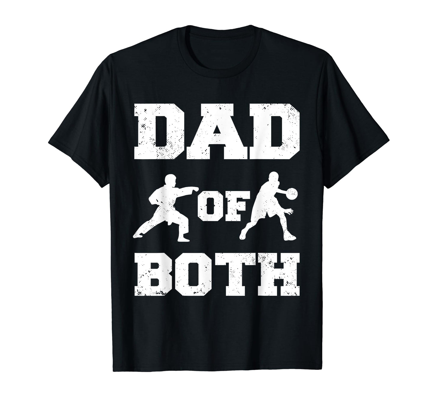 Dad Both Funny Karate Basketball Dad T-Shirt - Trendy Graphic Unisex - T-Shirt, Sweatshirt, Hoodie