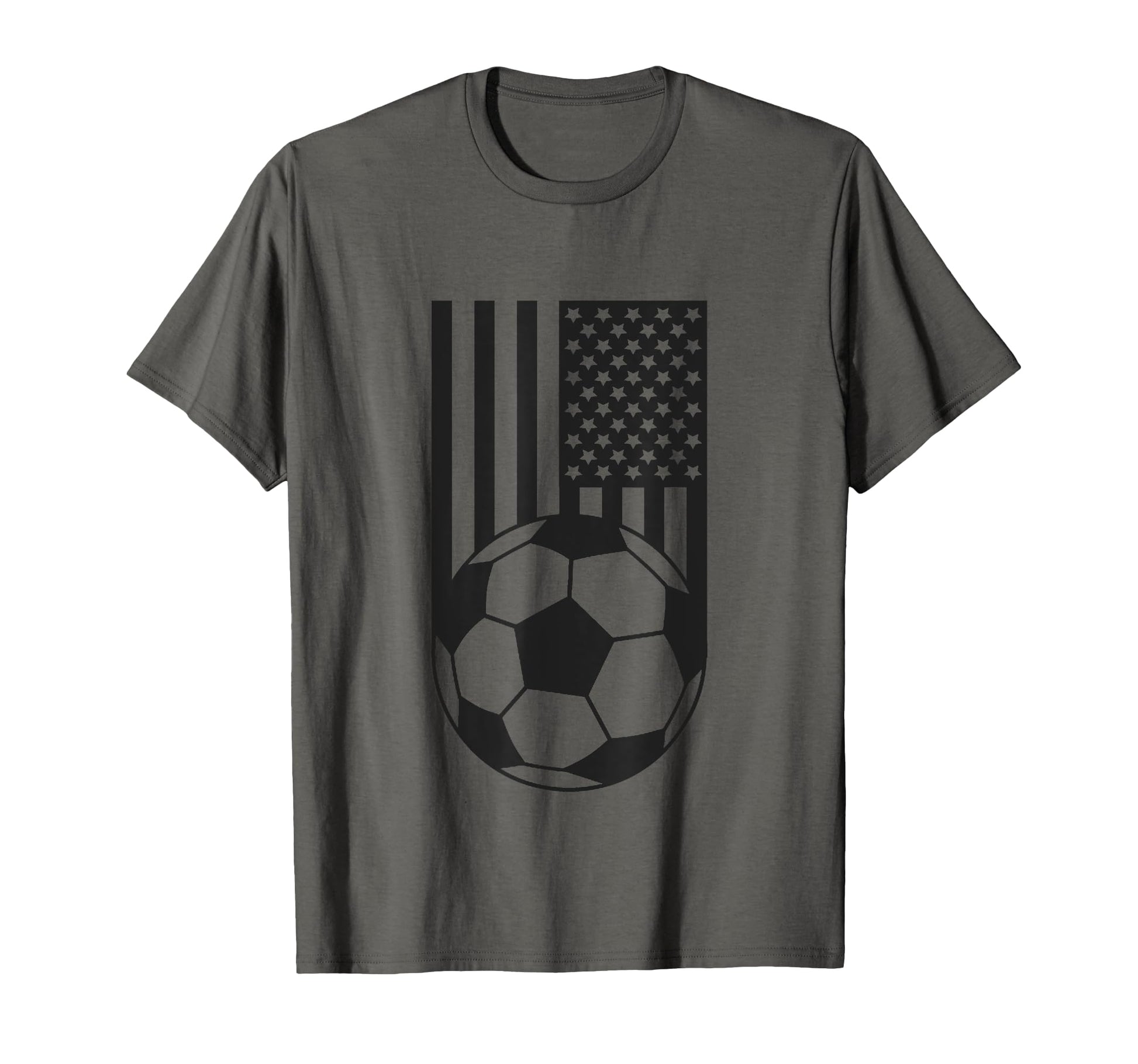 American Flag Soccer Soccer T-Shirt - Minimalist Print for Adults - T-Shirt, Sweatshirt, Hoodie