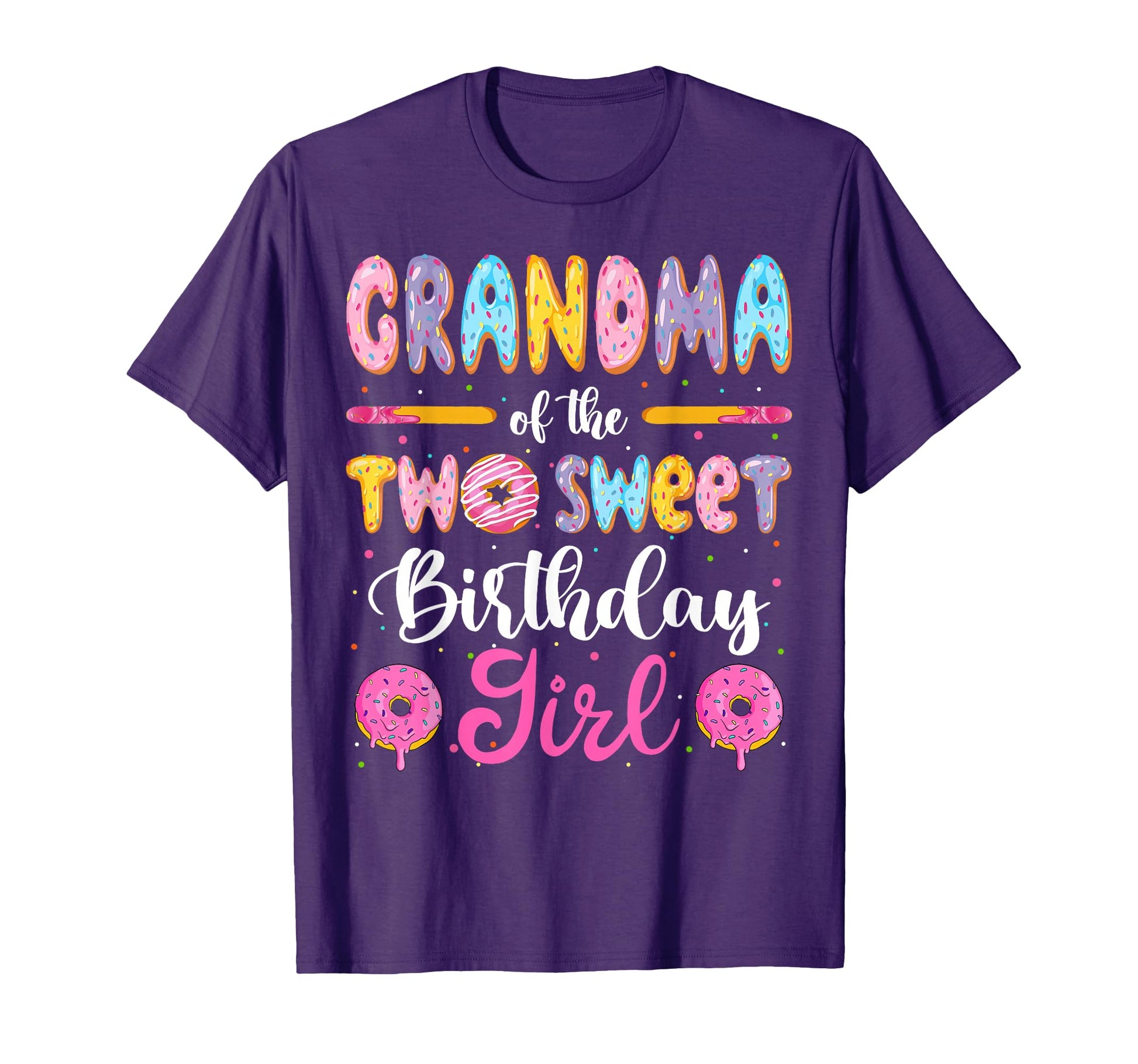 Grandma Two Sweet Birthday Donut 2Nd T-Shirt - Custom Art Print for Adults - T-Shirt, Sweatshirt, Hoodie