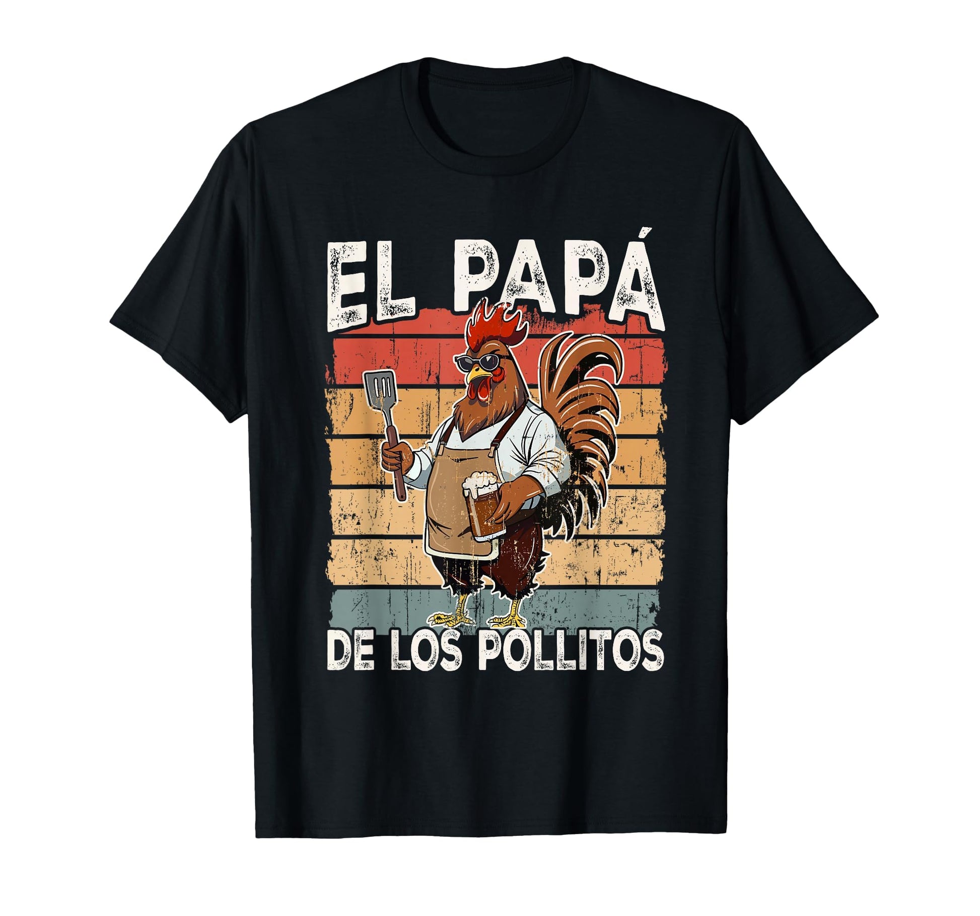 El Papa De Lo Pollitos Funny Spanish T-Shirt - Custom Art Print for Adults - T-Shirt, Sweatshirt, Hoodie