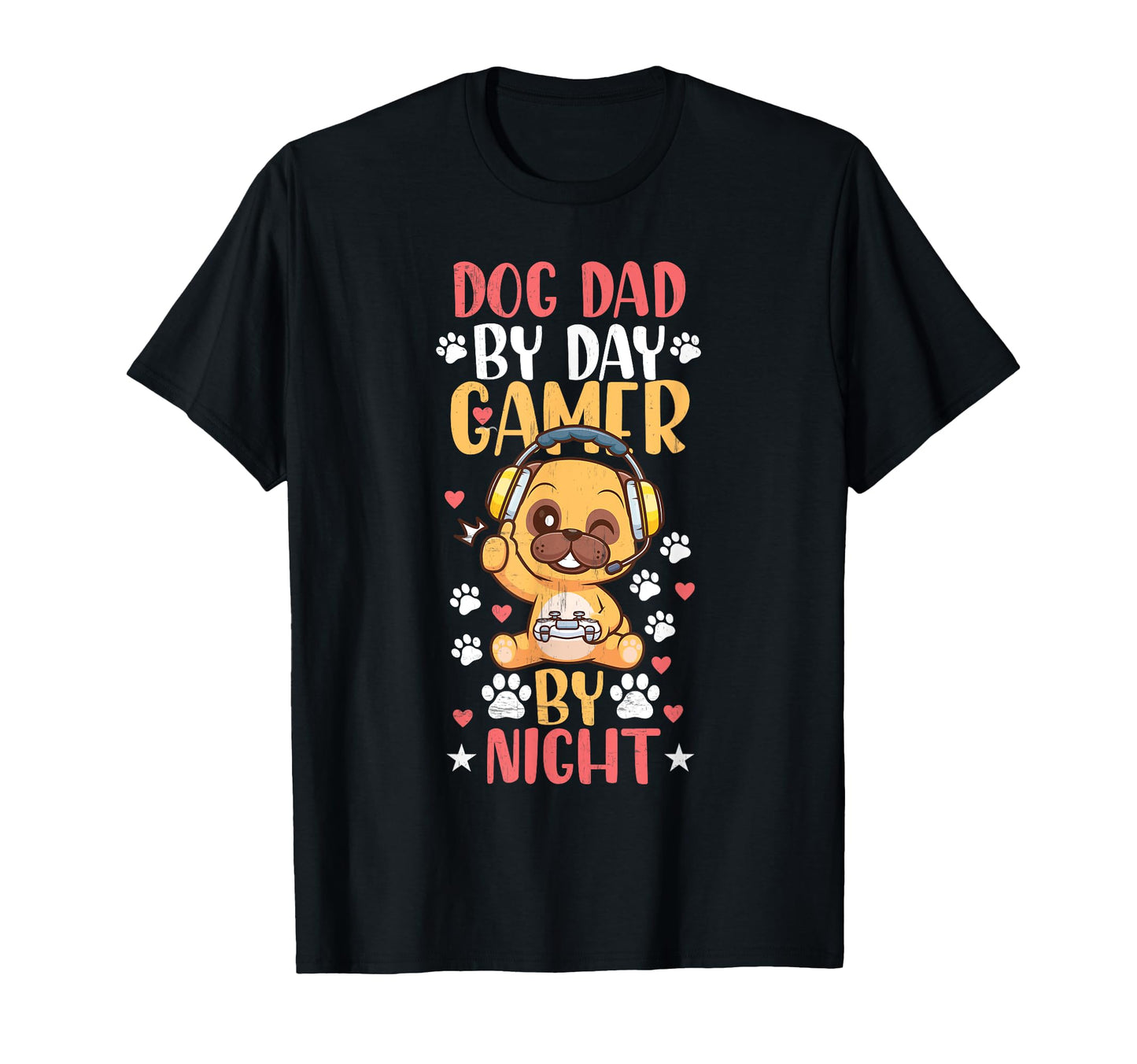 Funny Video Gamer Dog Dad Day Gamer T-Shirt - Aesthetic Graphic Unisex - T-Shirt, Sweatshirt, Hoodie