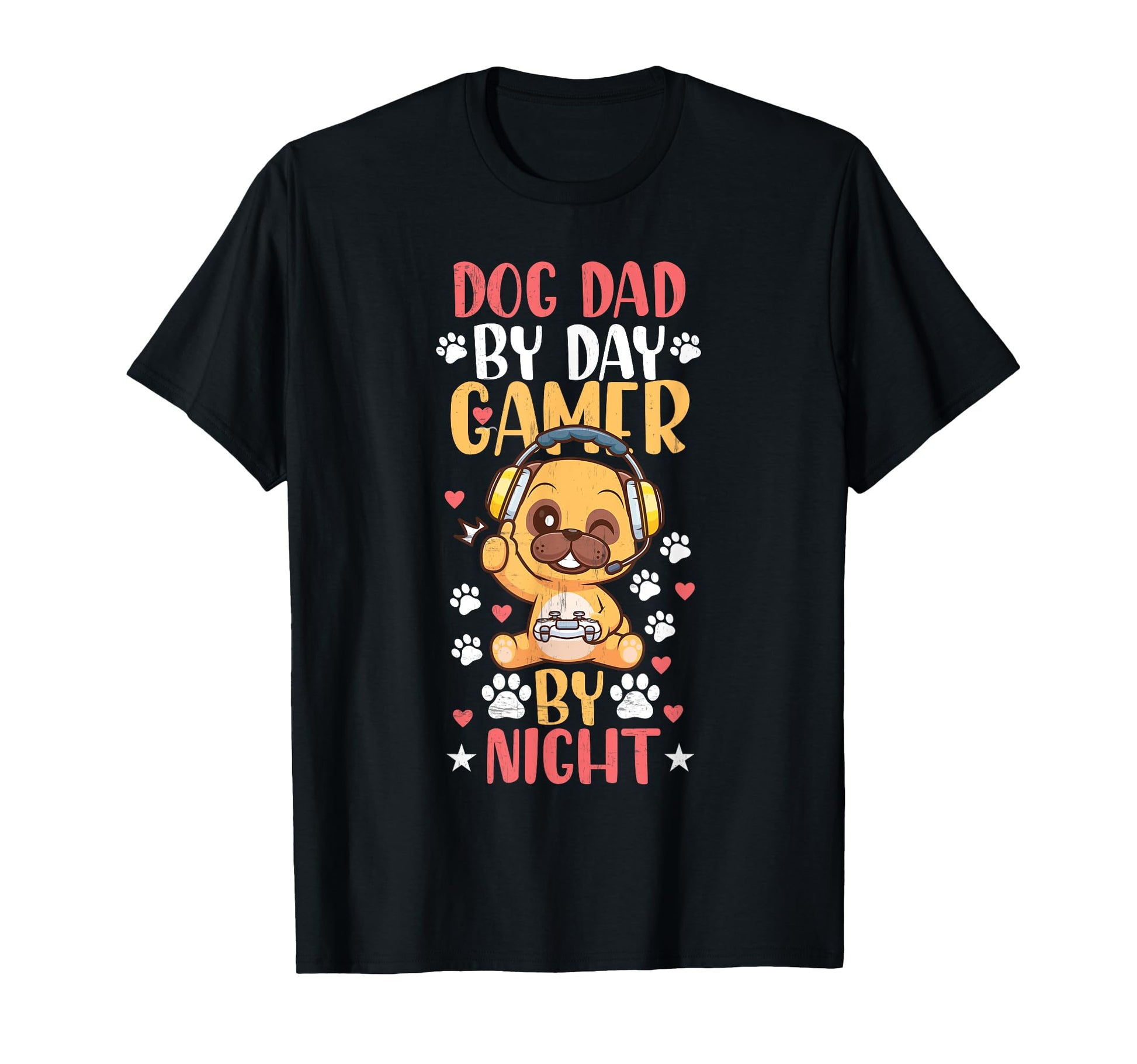 Funny Video Gamer Dog Dad Day Gamer T-Shirt - Aesthetic Graphic Unisex - T-Shirt, Sweatshirt, Hoodie