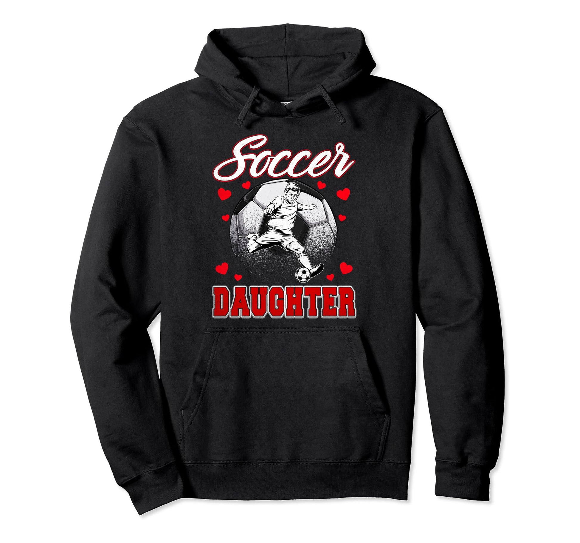 Soccer Daughter Family Matching Hoodie - Casual Everyday Wear for Adults - T-Shirt, Sweatshirt, Hoodie