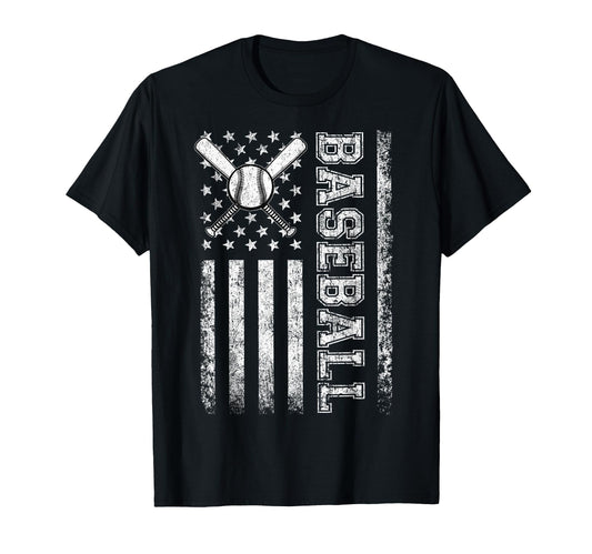 American Flag Baseball Flag Dad Mom T-Shirt - Graphic Print for Adults - T-Shirt, Sweatshirt, Hoodie
