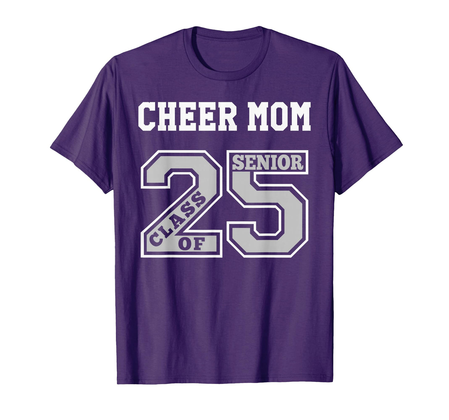 Senior Cheer Mom 2025 Groovy Cheer T-Shirt - Novelty Apparel for Adults - T-Shirt, Sweatshirt, Hoodie