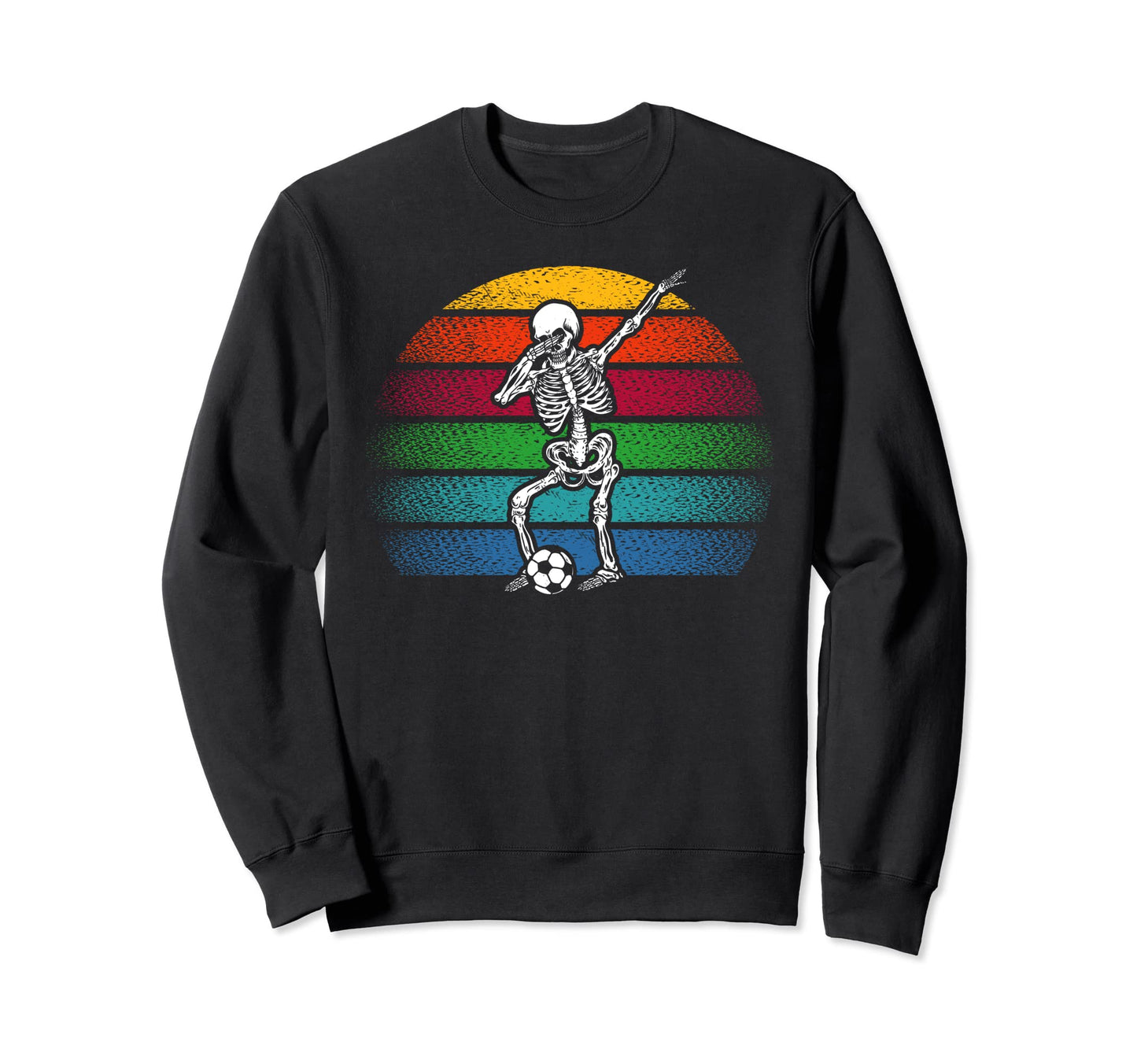 Dabbing Soccer Skeleton Soccer Sweatshirt - Novelty Apparel Men Women - T-Shirt, Sweatshirt, Hoodie