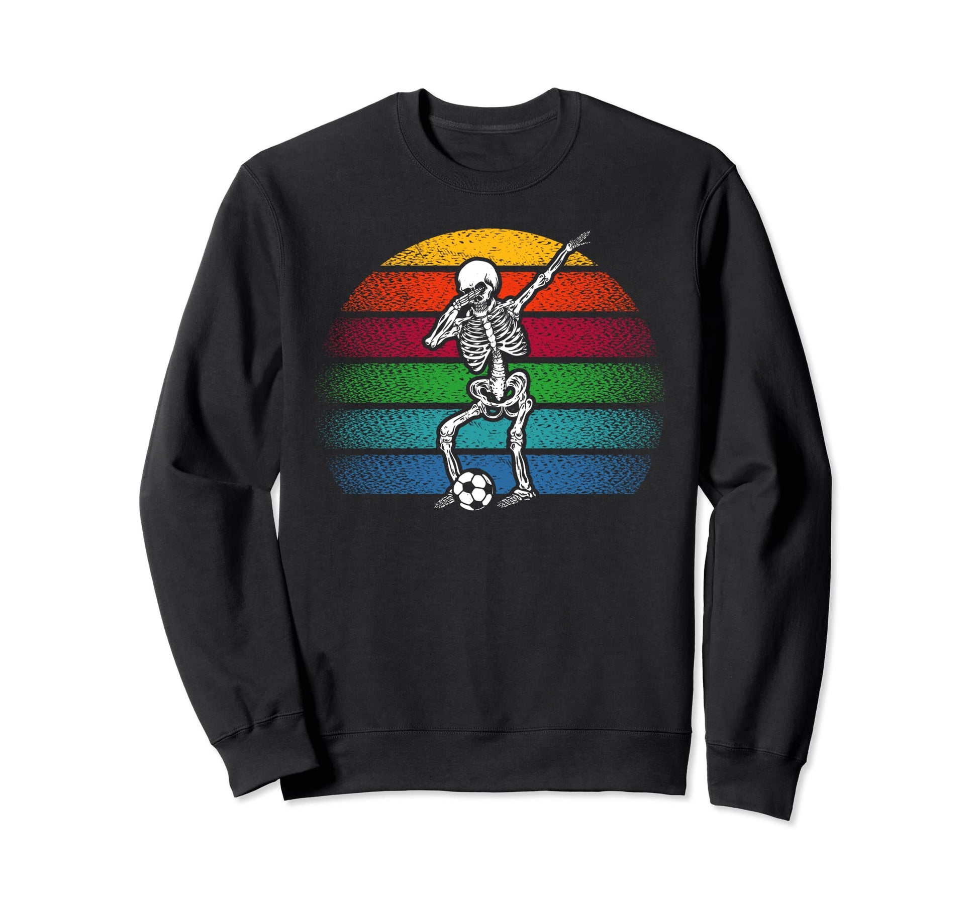 Dabbing Soccer Skeleton Soccer Sweatshirt - Novelty Apparel Men Women - T-Shirt, Sweatshirt, Hoodie