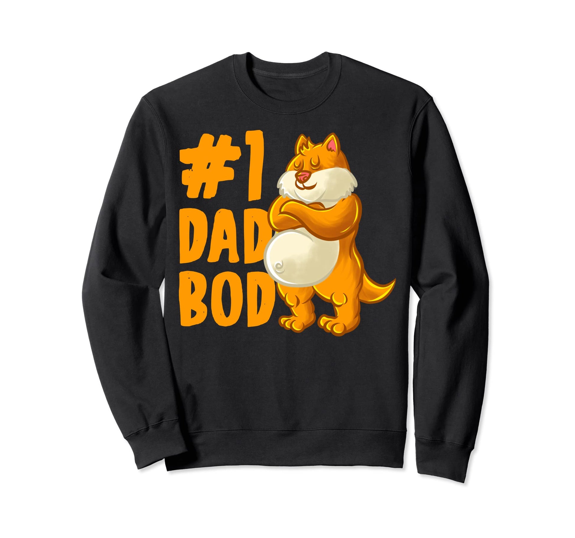 Cat Dad Best Dad Bod Daddy Papa Kitten Sweatshirt - Unique Graphic Unisex - T-Shirt, Sweatshirt, Hoodie