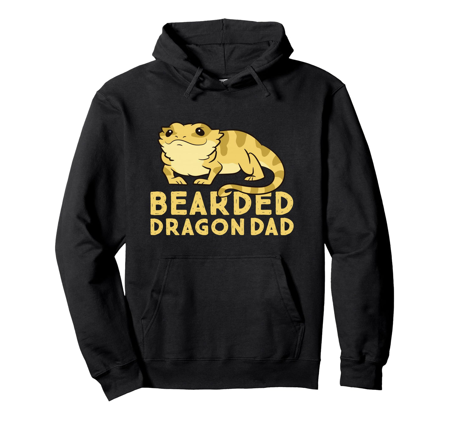 Bearded Dragon Dad Lizard Bearded Hoodie - Custom Art Print Men Women - T-Shirt, Sweatshirt, Hoodie