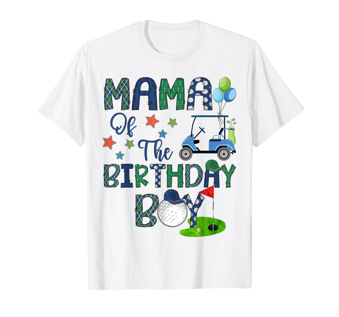 Mama Birthday Hole One Golf Lover T-Shirt - Custom Art Print for Adults - T-Shirt, Sweatshirt, Hoodie