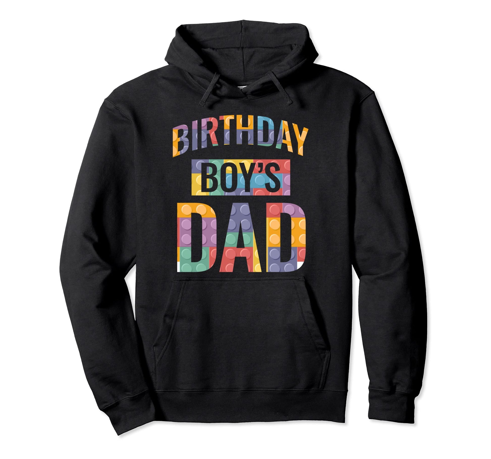 Birthday Dad Building Blocks Hoodie - Fun Novelty Design for Adults - T-Shirt, Sweatshirt, Hoodie