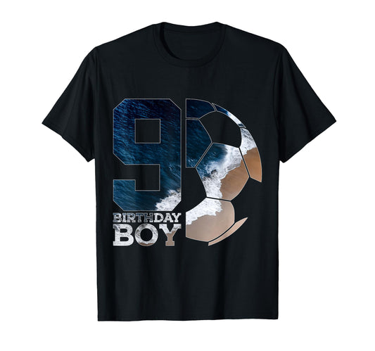 9 Birthday Soccer 9Th Birthday T-Shirt - Aesthetic Graphic Unisex - T-Shirt, Sweatshirt, Hoodie