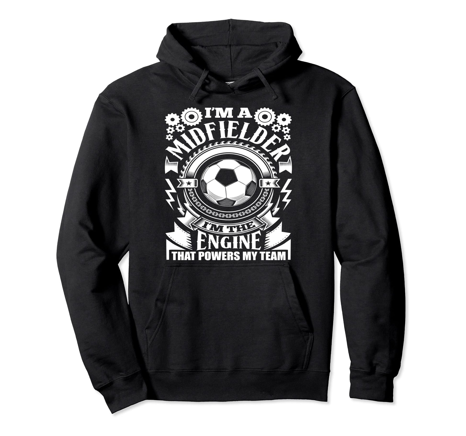 Im Midfielder Soccer Hoodie - Minimalist Print Unisex - T-Shirt, Sweatshirt, Hoodie